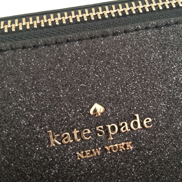 ♠️ Kate Spade NY Joeley Large Tote Black Glitter - Picture 2 of 7